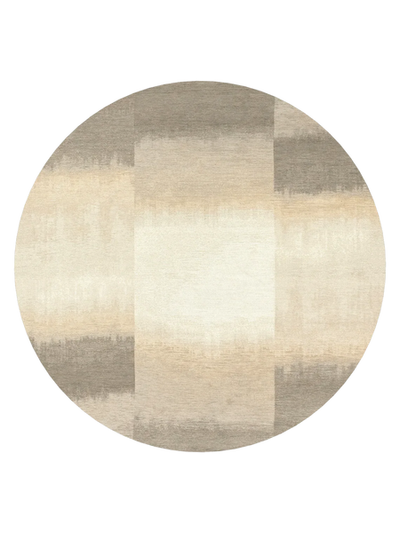 Meditation Sendai Cottage Grey Runder Teppich Teppich Louis de Poortere