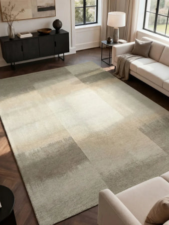Meditation Sendai Cottage Grey Runder Teppich Teppich Louis de Poortere