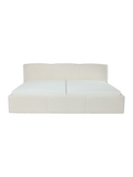 Merida Familienbett in Ivory, 240 x 200 cm, Ansicht von vorne #Ivory