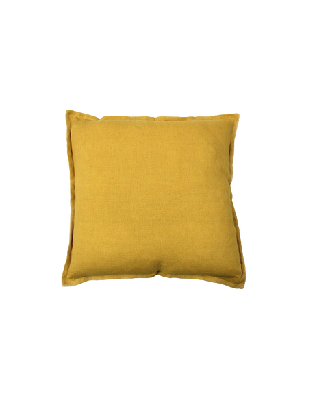 Kissenbezug | Kissenhülle Linen - Senfgelb von LIVING online kaufen bei LIVINGforme.