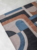 Nuance Module Camel Blue Läufer Teppich Louis de Poortere