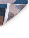 Nuance Module Camel Blue Runder Teppich Teppich Louis de Poortere