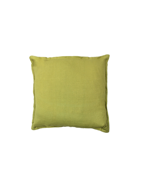 Kissenbezug | Kissenhülle Linen - Olivgrün von LIVING online kaufen bei LIVINGforme.