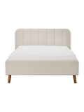 Oslo Polsterbett in Ivory, 140 x 200 cm, Ansicht von vorne #Ivory