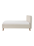 Oslo Polsterbett in Ivory, 140 x 200 cm, Seitenansicht #Ivory