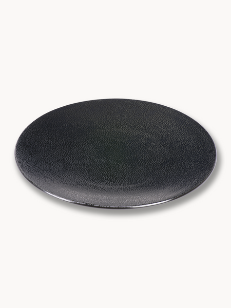 Geschirr | Kaori Platte Ø 34,5 cm – Krakelee oder Rochen Optik - Rochen schwarz/metallic von Lambert online kaufen bei LIVINGforme.