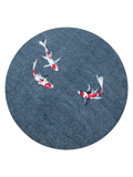 Pop Koi Japanese Pond Runder Teppich Teppich Louis de Poortere