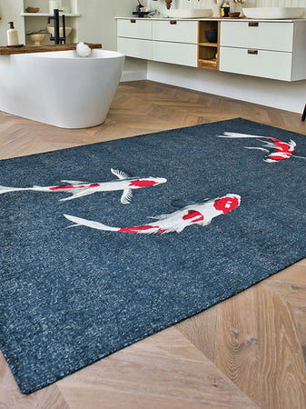 Pop Koi Japanese Pond Teppich Teppich Louis de Poortere