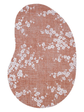Sakura Copper Pink Organischer Teppich Teppich Louis de Poortere