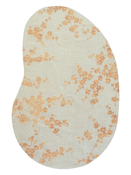 Sakura Petal Dew Organischer Teppich Teppich Louis de Poortere