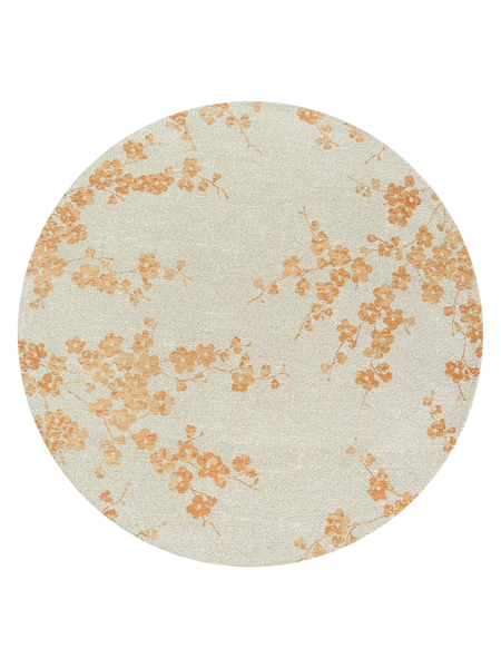 Sakura Petal Dew Runder Teppich Teppich Louis de Poortere