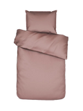 Essenza Minte Mako-Satin-Bettwäsche Altrosa (Woodrose), Set 135 x 200 cm + 80 x 80 cm