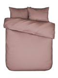 Essenza Minte Mako-Satin-Bettwäsche Altrosa (Woodrose), Set 200 x 200 cm + 2x 80 x 80 cm