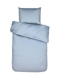 Essenza Minte Mako-Satin-Bettwäsche Eisblau (Iceblue), Set 135 x 200 cm + 80 x 80 cm