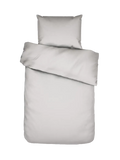 Essenza Minte Mako-Satin-Bettwäsche Grau (Grey), Set 135 x 200 cm + 80 x 80 cm