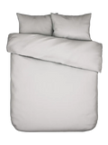 Essenza Minte Mako-Satin-Bettwäsche Grau (Grey), Set 200 x 200 cm + 2x 80 x 80 cm