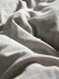 Mako-Satin-Bettwäsche Essenza Minte in Grau