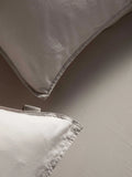 Essenza Minte Grey Satin-Bettwäsche aus 100 % Baumwolle