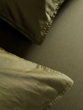 Essenza Minte Moss Satin-Bettwäsche aus 100 % Baumwolle