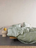 Essenza Minte Bettwäsche Salbeigrün (Dusty green), Mako-Satin 300 TC