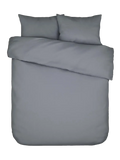 Essenza Minte Mako-Satin-Bettwäsche Steingrau (Global grey), Set 200 x 200 cm + 2x 80 x 80 cm