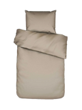 Essenza Minte Mako-Satin-Bettwäsche Taupe, Set 135 x 200 cm + 80 x 80 cm