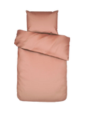 Essenza Minte Mako-Satin-Bettwäsche Apricot (Bright terra), Set 135 x 200 cm + 80 x 80 cm