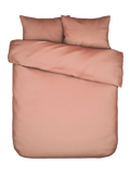 Mako-Satin-Bettwäsche Essenza Minte in Apricot