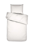 Essenza Minte Mako-Satin-Bettwäsche Weiß (White), Set 135 x 200 cm + 80 x 80 cm