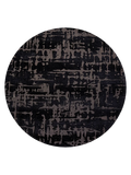 Structures Baobab Black Water Runder Teppich Teppich Louis de Poortere