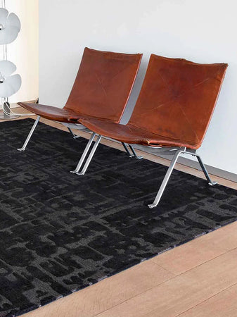 Structures Baobab Black Water Teppich Teppich Louis de Poortere