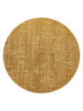 Structures Baobab Madagascar Gold Runder Teppich Teppich Louis de Poortere