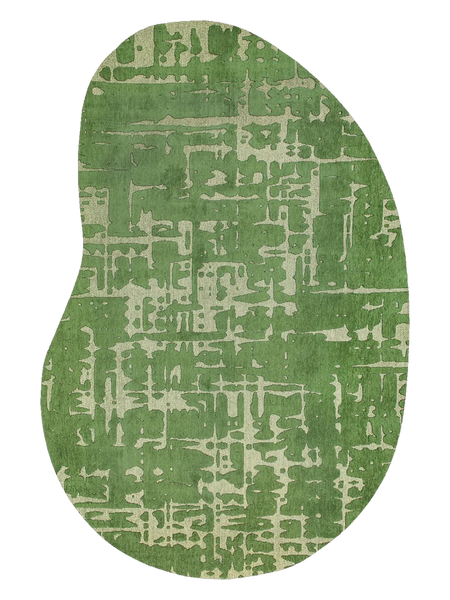 Structures Baobab Perrier's Green Organischer Teppich Teppich Louis de Poortere
