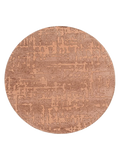 Structures Baobab Za Copper Runder Teppich Teppich Louis de Poortere
