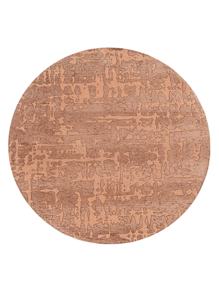 Structures Baobab Za Copper Runder Teppich Teppich Louis de Poortere