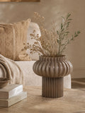 Vase mundgeblasenes Glas, braun Vase Living Nordic