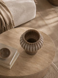 Vase mundgeblasenes Glas, braun Vase Living Nordic