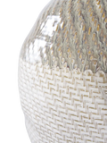 Vase Keramik, weiß/grün Vase Living Nordic
