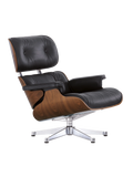 Sessel | Sessel | Lounge Chair - Walnuss dunkel pigmentiert mit Sternfuß verchromt - von Vitra online kaufen bei LIVINGforme.