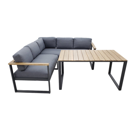 Lounge | Outdoor Ecklounge | "Daisy" – Akazie -  von LIVING online kaufen bei LIVINGforme.