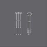 Pendelleuchte | UMAGE | "Chimes Cluster 3" LED Pendelleuchte – Dark Oak -  von UMAGE online kaufen bei LIVINGforme.