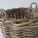 Aufbewahrung | Feuerholz-Korb, Rattangeflecht - natur, groß, rund -  von LIVING online kaufen bei LIVINGforme.