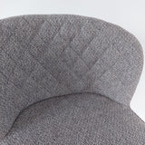 Barhocker | Barstuhl Wilma mit Metallbeinen, Stoff - grau/weiß -  von LIVING online kaufen bei LIVINGforme.