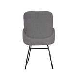 Stuhl | Gepolsterter Armlehnstuhl | Mitzie in Grau -  von LIVING online kaufen bei LIVINGforme.