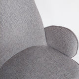 Stuhl | Gepolsterter Armlehnstuhl | Mitzie in Grau -  von LIVING online kaufen bei LIVINGforme.