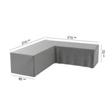 Gartenzubehör | Schutzhülle | Ecklounge "Delia" -  von LIVING online kaufen bei LIVINGforme.