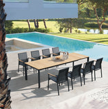 Gartenstuhl | Gartenstuhl Atlantik, Aluminium - schwarz, teak, natur -  von LIVING online kaufen bei LIVINGforme.