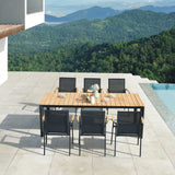 Gartenstuhl | Gartenstuhl Atlantik, Aluminium - schwarz, teak, natur -  von LIVING online kaufen bei LIVINGforme.