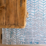 Vintageteppiche | Vintageteppich | Jacobs Ladder, Tribeca Blue -  von LIVING online kaufen bei LIVINGforme.