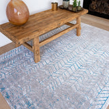Vintageteppiche | Vintageteppich | Jacobs Ladder, Tribeca Blue -  von LIVING online kaufen bei LIVINGforme.